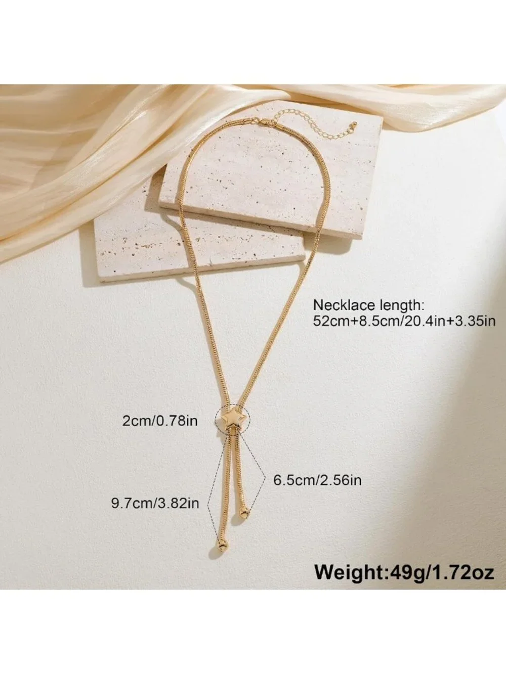Trendy Y2K Star Statement Necklace for Women | Chic Fashion Jewelry Accessory